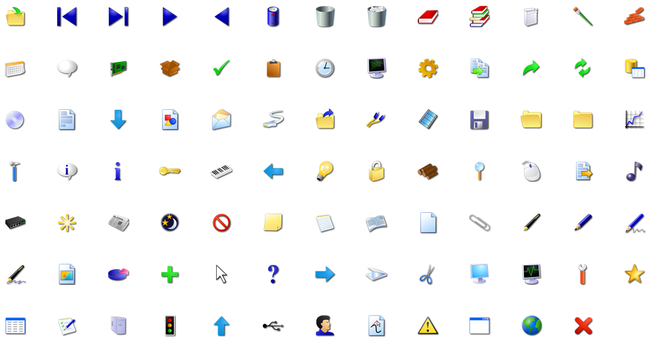 windoes xp icons